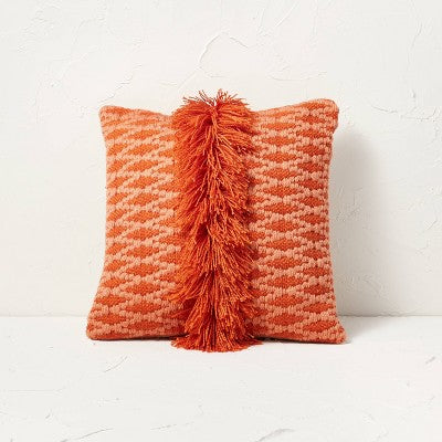 Diamond Textured Woven Square Throw Pillow - Opalhouse™ Designed With Jungalow™