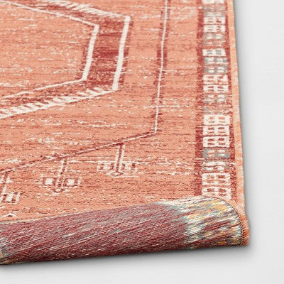 5' X 7' Sunset Moroccan Woven Tapestry Outdoor Rug Coral - Opalhouse™