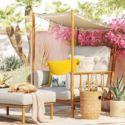 Calla Canopy Patio Accent Chair - White - Opalhouse™