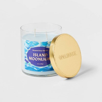 Lidded Glass Jar Candle Island Moonlight - Opalhouse™