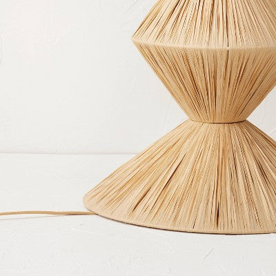 Faux Raffia Floor Lamp Brown (Includes LED Light Bulb) - Opalhouse™ Designed With Jungalow