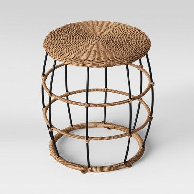 Southport Patio End Table Black/Brown - Opalhouse™