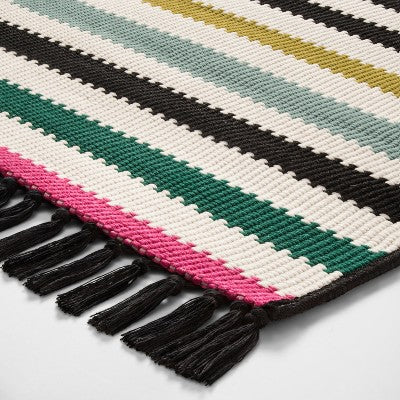 7' X 10' Colorful Multi Stripe Outdoor Rug - Opalhouse™