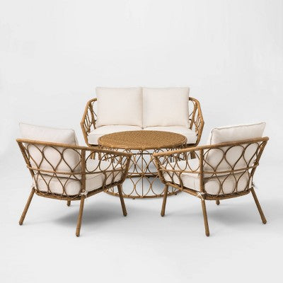 Britanna 4pc Patio Conversation Set - Natural - Opalhouse™