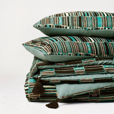 Jungalow Sun In The Water Duvet Cover & Sham Set Teal - Opalhouse™ Designed With Jungalow™