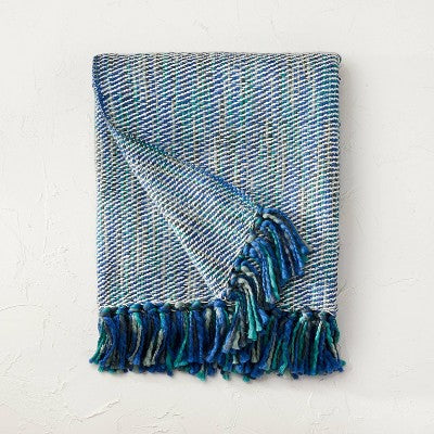 Space Dyed Woven Throw Blanket With Tassels - Opalhouse™ Designed With Jungalow™