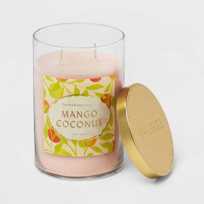  Glass Jar Mango Coconut Candle - Opalhouse™
