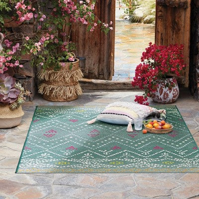  5' X 7' Outdoor Rug Global Aqua - Opalhouse™