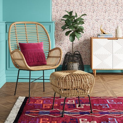  Lily Rattan Armchair With Metal Legs - Assembly Required - Opalhouse™