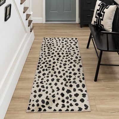  Daffodil Leopard Print Woven Rug - Threshold™