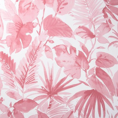  Tropical Leaves Peel & Stick Wallpaper Pink - Opalhouse™: Removable Vinyl, Botanical Leaf Pattern, Self-Adhesive, 27.5 Sq Ft Coverage