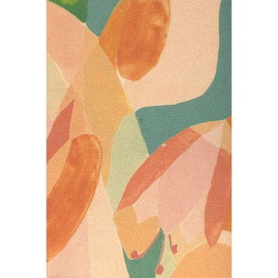  24" X 30" Floral Abstract Unframed Wall Canvas Green - Opalhouse™ Designed With Jungalow™