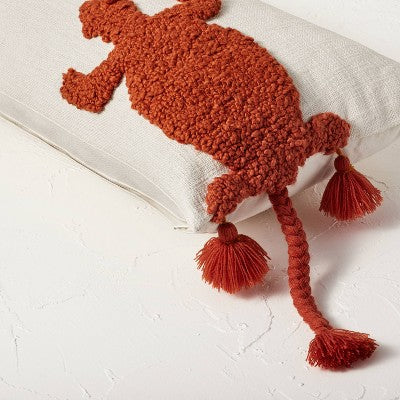  Two Lizard Punch Needle Lumbar Throw Pillow - Opalhouse™ Designed With Jungalow™