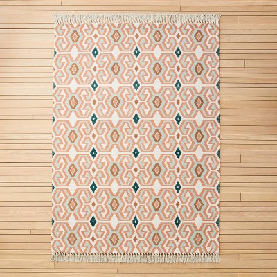 Tapestry Ogee Medallion Rug Blush - Opalhouse™ Designed With Jungalow™