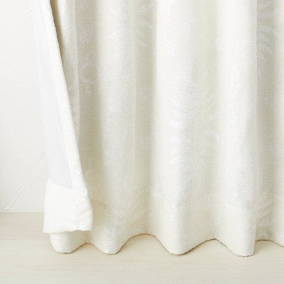  1pc Blackout Palm Frond Chenille Jacquard Window Curtain Panel - Opalhouse™ Designed With Jungalow™