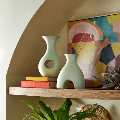  10" Ceramic Vase - Opalhouse™ Designed With Jungalow™