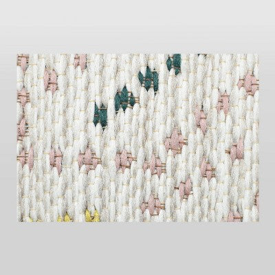  7'x10' Multi Dot Fringed Rectangular Woven Outdoor Area Rug Multicolor - Opalhouse™