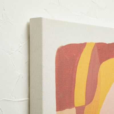  24" X 30" Floral Abstract Unframed Wall Canvas Pink - Opalhouse™ Designed With Jungalow™