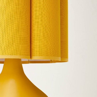  Floor Lamp Yellow Ceramic With Elongated Shade (Includes LED Light Bulb) - Opalhouse™ Designed With Jungalow™