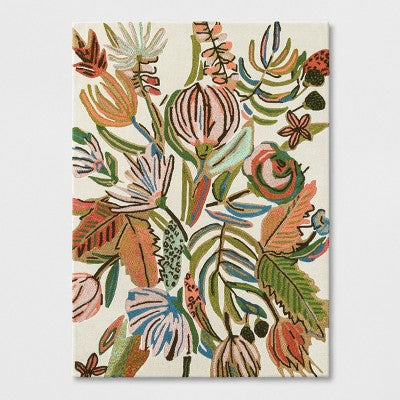  Floral Wool Tufted Area Rug Pink/White - Opalhouse™