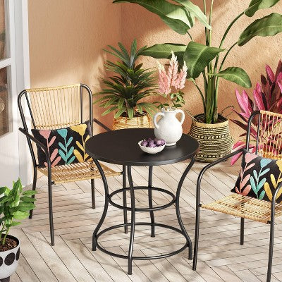  Nolina 27.5" Round Bistro Patio Dining Table, Outdoor Furniture - Opalhouse™ Designed With Jungalow™