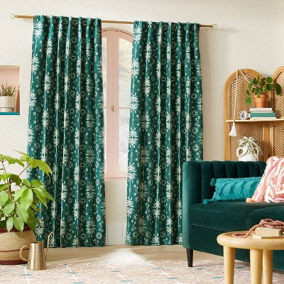  Faux Jade Ball Curtain Rod Brass - Opalhouse™ Designed With Jungalow™