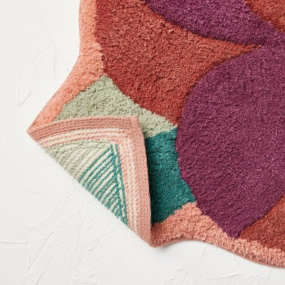  Seasons Go Around Flower Shaped Bath Rug Rose Red - Opalhouse™ Designed With Jungalow™