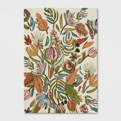  Floral Wool Tufted Area Rug Pink/White - Opalhouse™