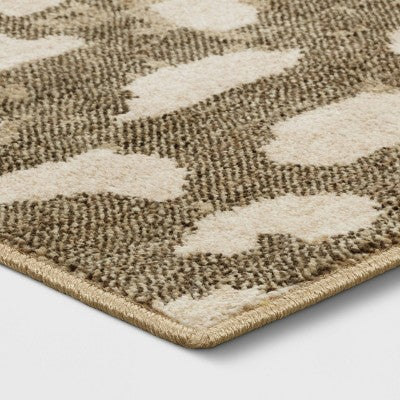  Elderberry Snake Skin Print Woven Rug Gray - Opalhouse