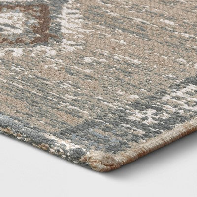  5'x7' Sunset Moroccan Tapestry Rectangular Woven Outdoor Area Rug Light Brown - Opalhouse™