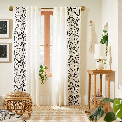  66"-120" Medallion Snap Grip French Curtain Rod Brass - Opalhouse™ Designed With Jungalow™