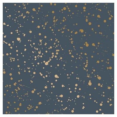  Celestial Peel & Stick Wallpaper Navy/Gold - Opalhouse™: Removable Vinyl, Self-Adhesive, Stain-Resistant, 27.5 Sq Ft Coverage