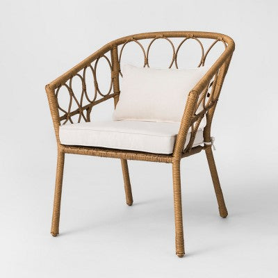  Britanna 3pc Patio Bistro Set Natural/Linen - Opalhouse™