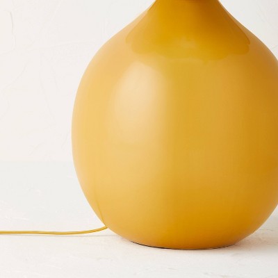  Floor Lamp Yellow Ceramic With Elongated Shade (Includes LED Light Bulb) - Opalhouse™ Designed With Jungalow™