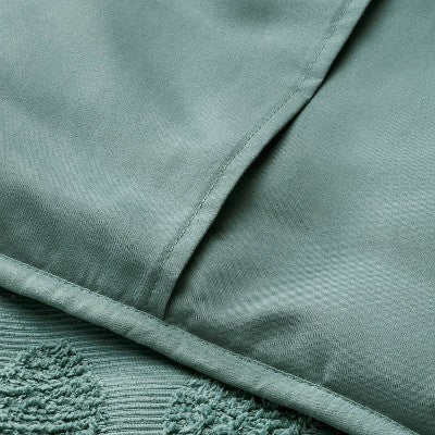  Vintage Chenille Sunset & Vine Quilt Sham Light Teal - Opalhouse™ Designed With Jungalow™