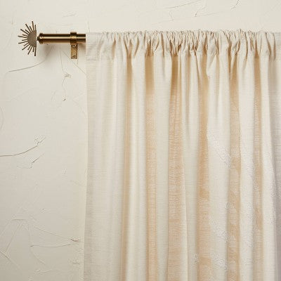  1pc Light Filtering Sunburst Window Curtain Panel Ivory - Opalhouse™ Designed With Jungalow™ 
