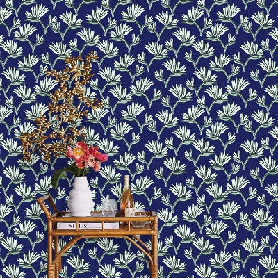  Bird Of Paradise Peel & Stick Wallpaper Blue - Opalhouse™: Removable Botanical Vinyl, Repositionable, Washable