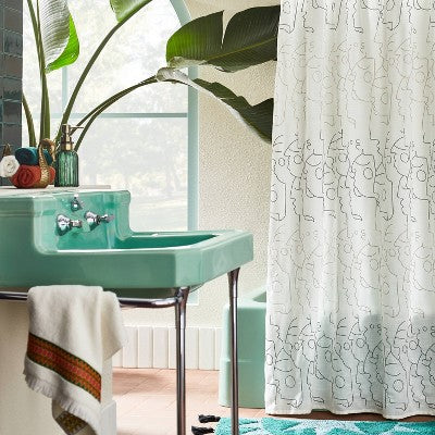  In This Together Shower Curtain White - Opalhouse™ Designed With Jungalow™