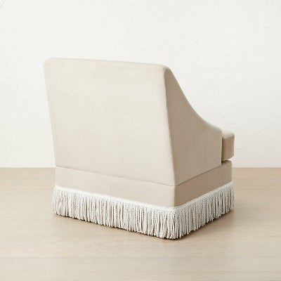  Alberhill Velvet Accent Chair With Fringe - Opalhouse™ Designed With Jungalow™