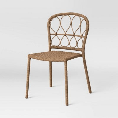  4pc Britanna Wicker Rattan Outdoor Patio Dining Chairs Arm Chairs Brown - Opalhouse™