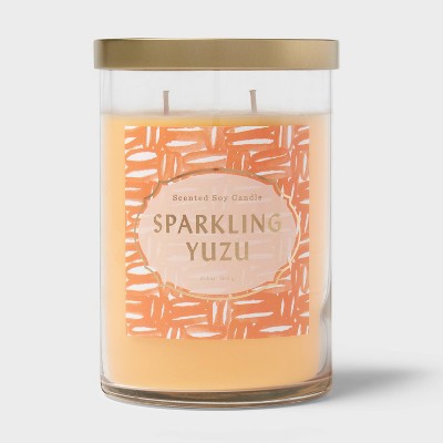  Lidded Glass Jar Candle Sparkling Yuzu - Opalhouse™