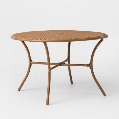  Britanna 4 Person Round Patio Dining Table Brown - Opalhouse™