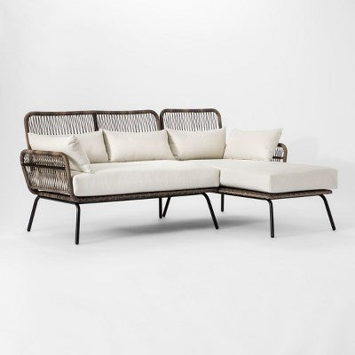  Latigo Patio Sectional Gray/Brown/Linen - Opalhouse™