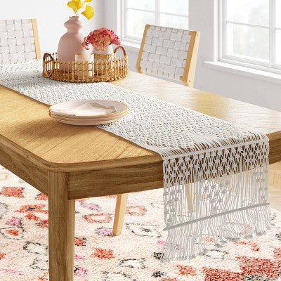  Cotton Macrame Runner White - Opalhouse™