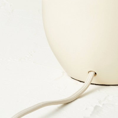  Small Table Lamp With Fringe Shade Off-White (Includes LED Light Bulb) - Opalhouse™ Designed With Jungalow™