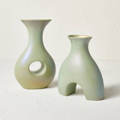  10" Ceramic Vase - Opalhouse™ Designed With Jungalow™