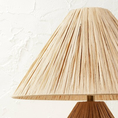 Faux Raffia Table Lamp Brown (Includes LED Light Bulb) - Opalhouse™ Designed With Jungalow™