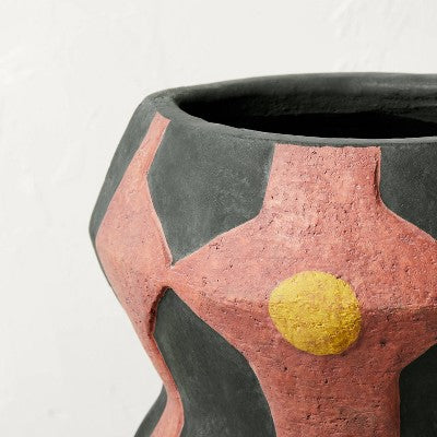  Large Geo Pattern Vase Red - Opalhouse™ Designed With Jungalow™