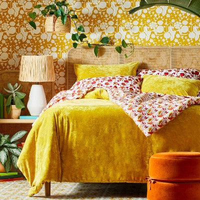  Reversible Velvet Duvet Cover & Sham Set - Opalhouse™ Designed With Jungalow™