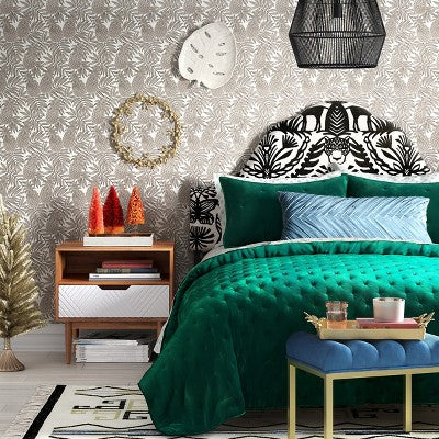  Pineapple Peel & Stick Wallpaper Brown - Opalhouse™: Removable Vinyl, Bohemian Fruit Pattern, Stain-Resistant, 27.5 Sq Ft Coverage